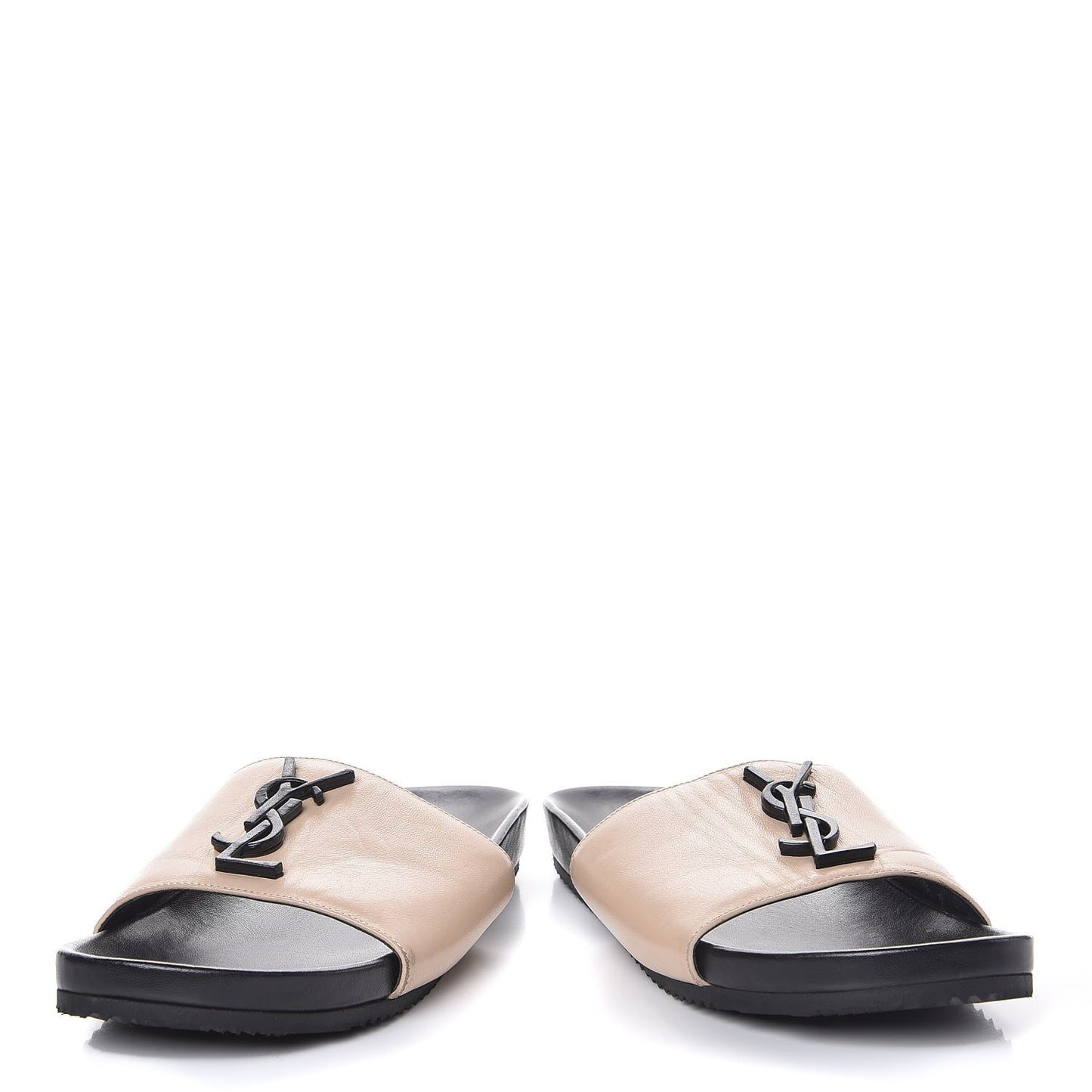 Lambskin Joan 05 Slide Sandals 37.5 Powder Black