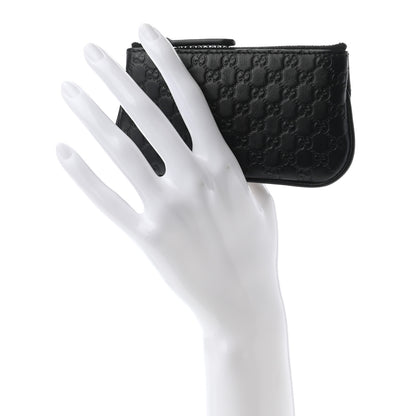 Gucci Microguccissima Key Ring Coin Case Black 2 of 7