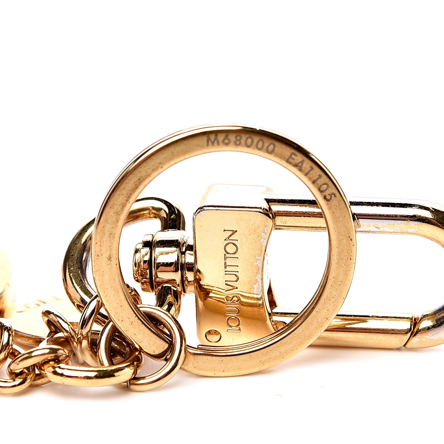 Louis Vuitton LV Circle Bag Charm Key Holder Gold 3 of 4