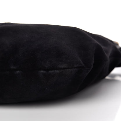 Prada Scamosciato Suede Hobo Black 13 of 13