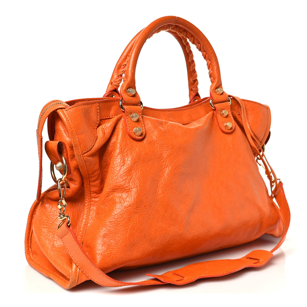 Balenciaga Agneau Giant 12 Gold Hardware City Tangerine 4 of 11