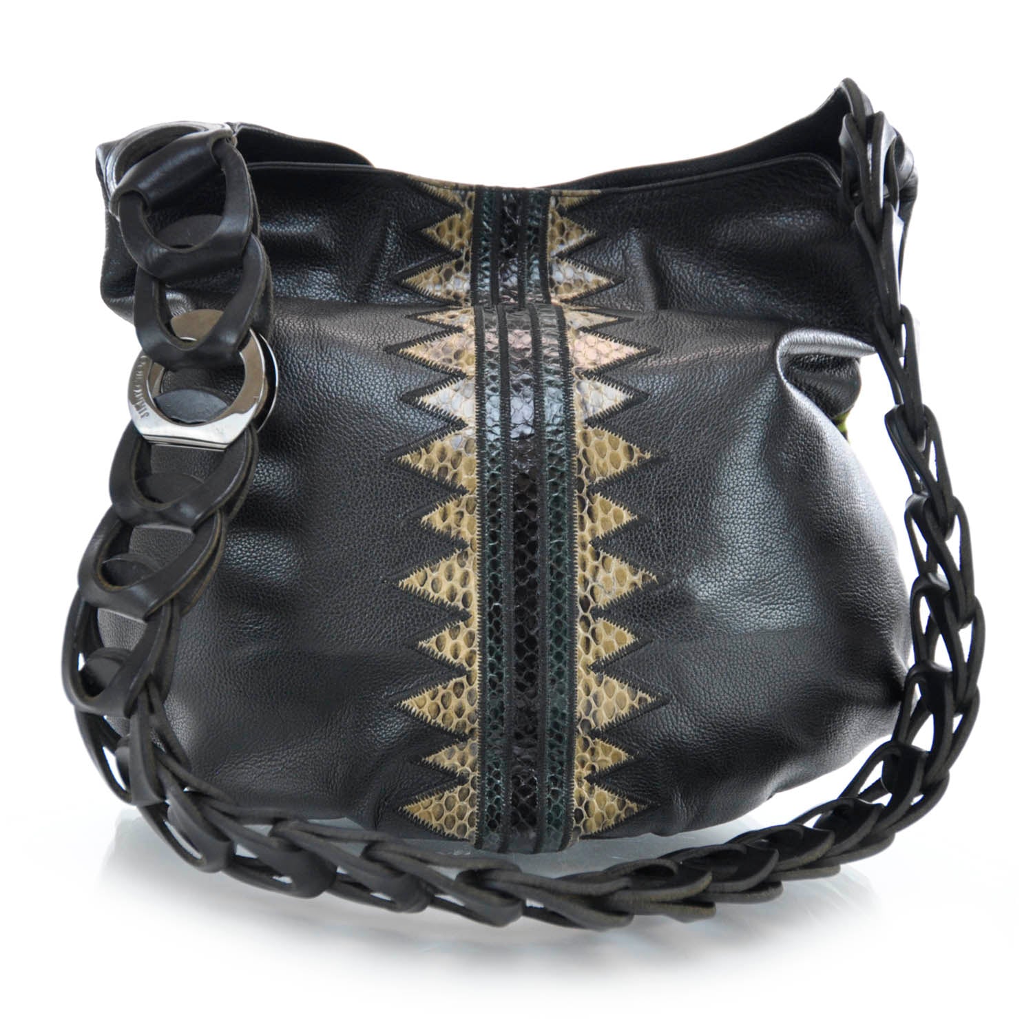 Jimmy Choo Patchwork Snakeskin Kaja Hobo 3 of 10
