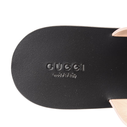 Gucci Calfskin GG Marmont Thong Sandals 41 Perfect Pink 8 of 9