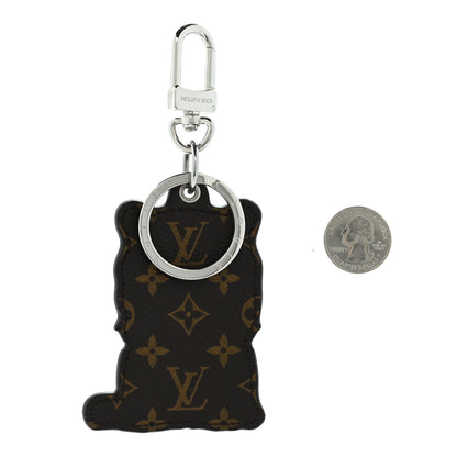 Louis Vuitton Calfskin Monogram Tiger Bag Charm Key Holder 2 of 5