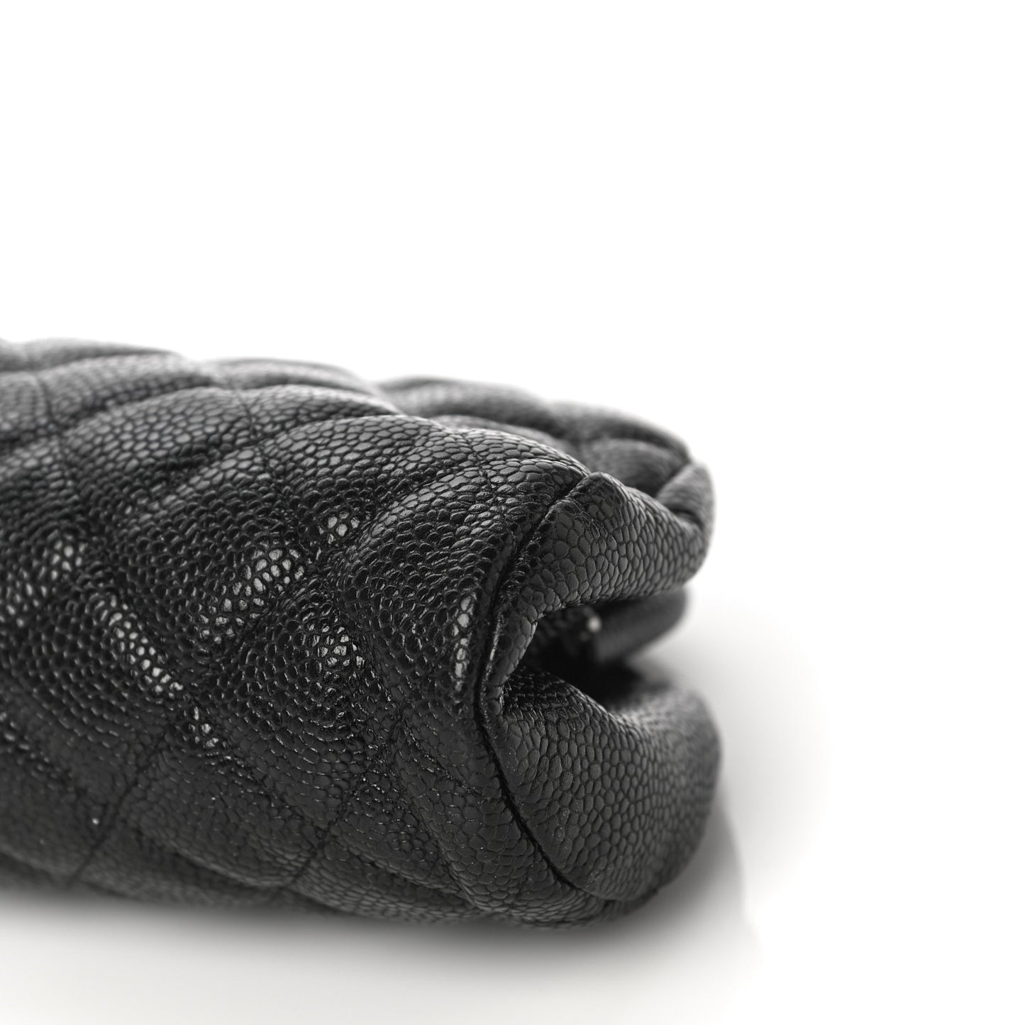 Caviar Quilted Timeless Clutch Black