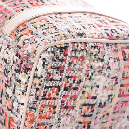 Fendi Zucchino Vitello Floral Forever Boston Rosa Papaya Rosa Confetto 14 of 16