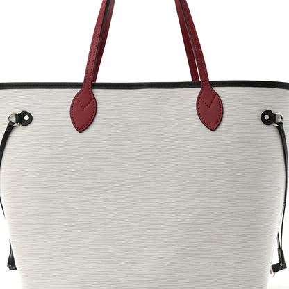 Louis Vuitton Epi Neverfull MM White Scarlet Black 7 of 9