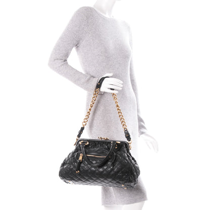 Marc Jacobs Calfskin Quilted Stam Black 2 of 7