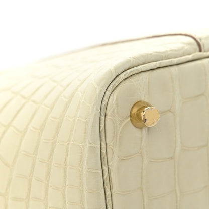 Hermes Matte Alligator Picotin Lock 18 Beton 11 of 12