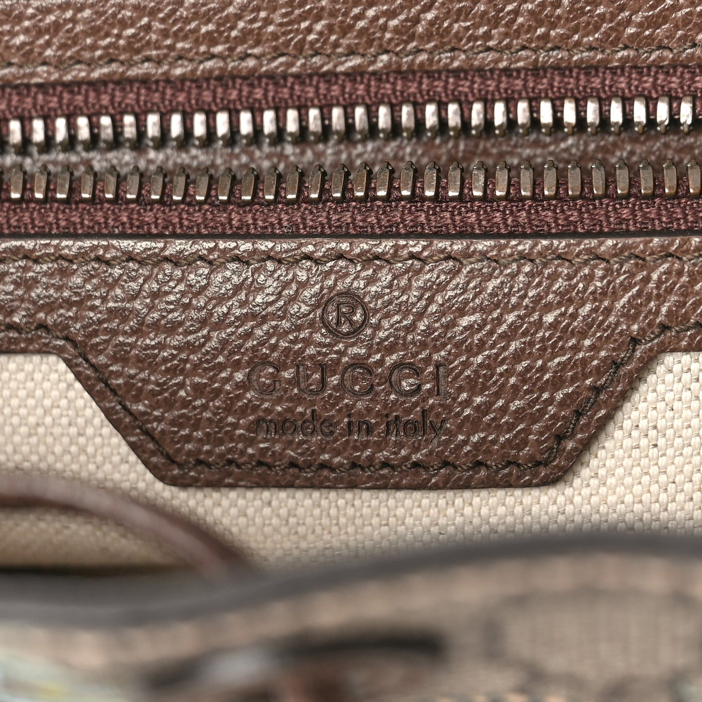 GG Supreme Monogram Textured Dollar Calfskin Tiger Savanah Retro Interlocking G Buckle Backpack Beige Ebony Multicolor New Acero