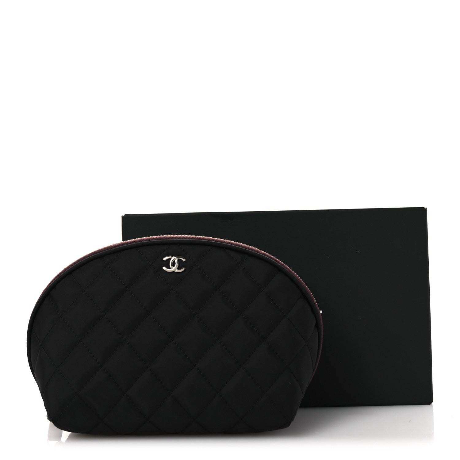Chanel Nylon Quilted Small Cosmetic Case Black 1854681 – FASHIONPHILE