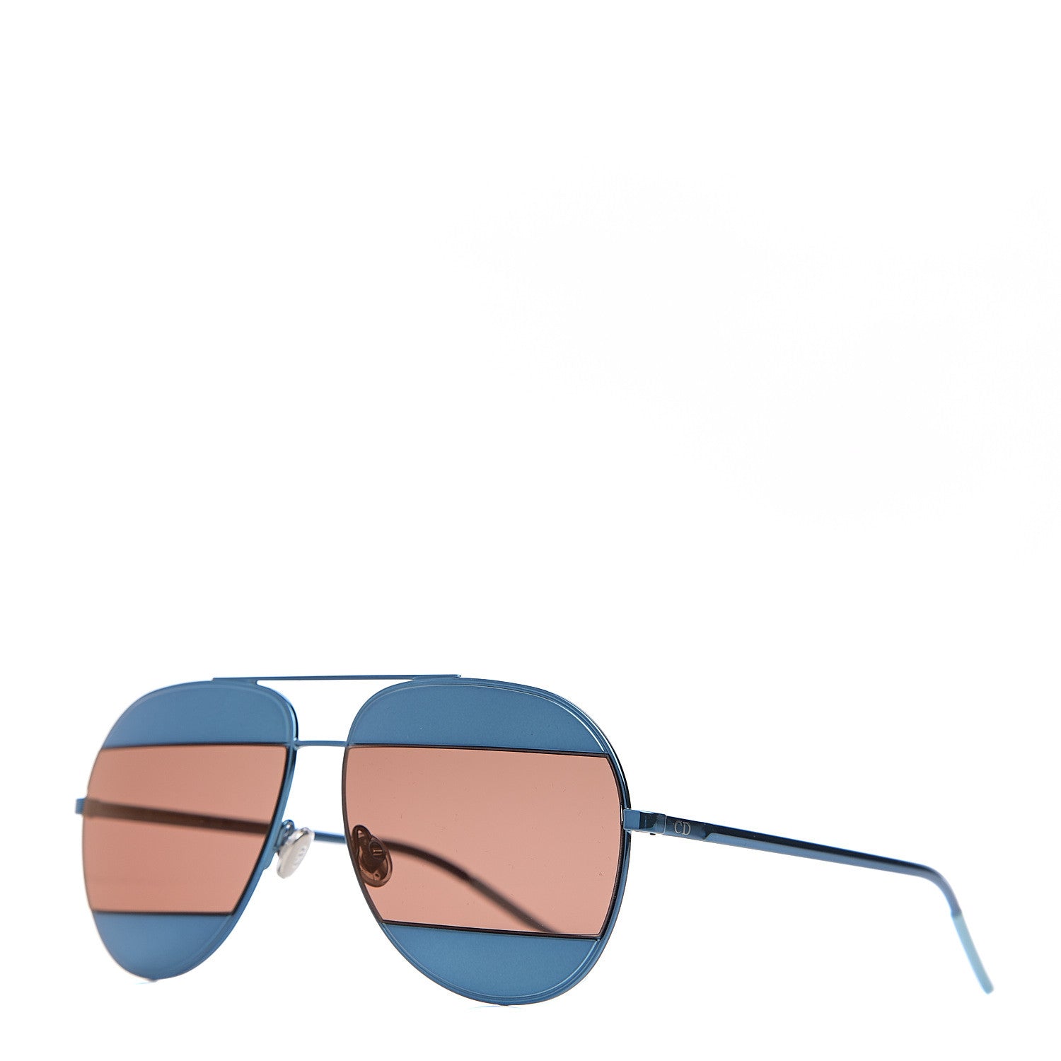 Christian Dior Split 1 Aviator Sunglasses Blue 1 of 8