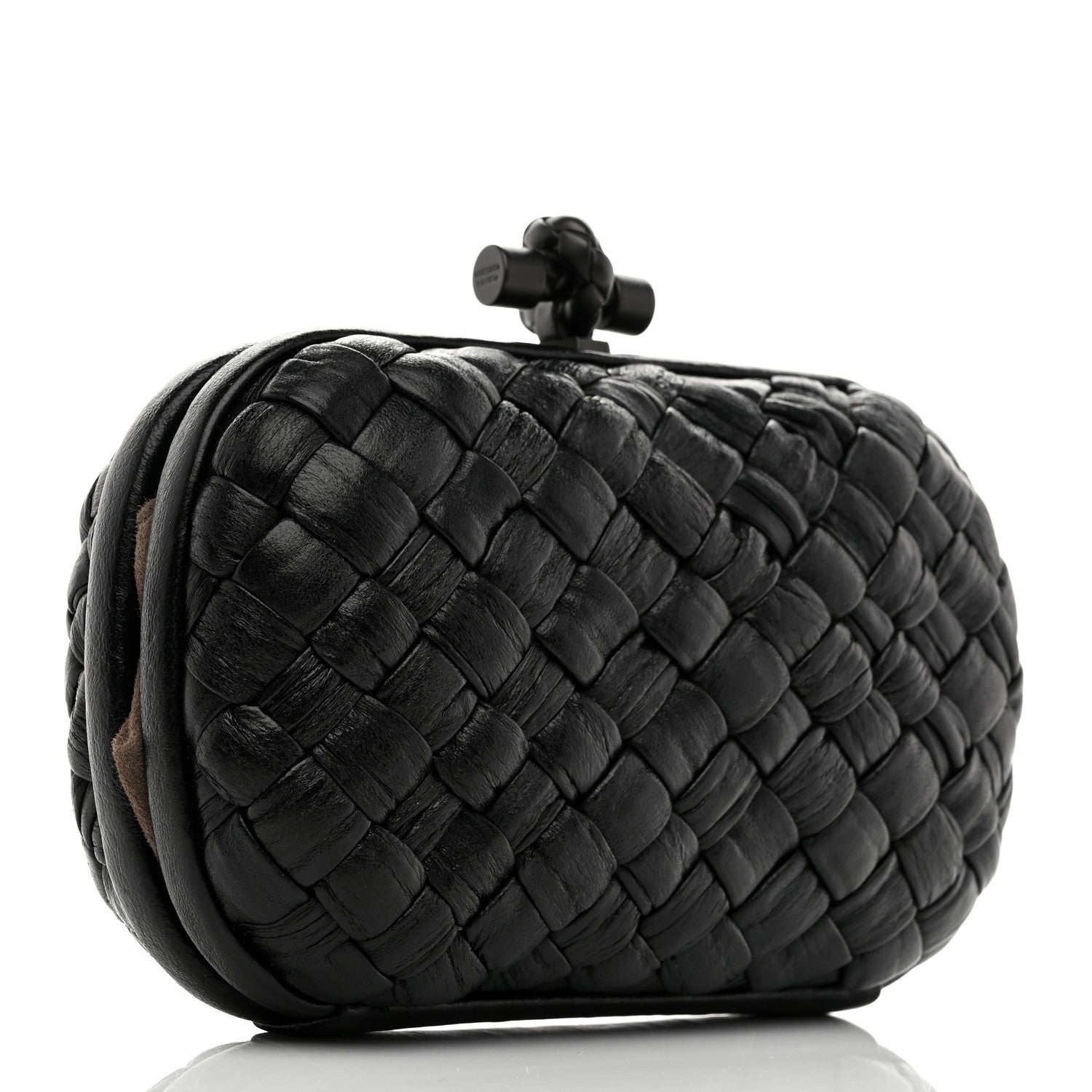Bottega Veneta Nappa Intrecciato Knot Clutch Black 3 of 7