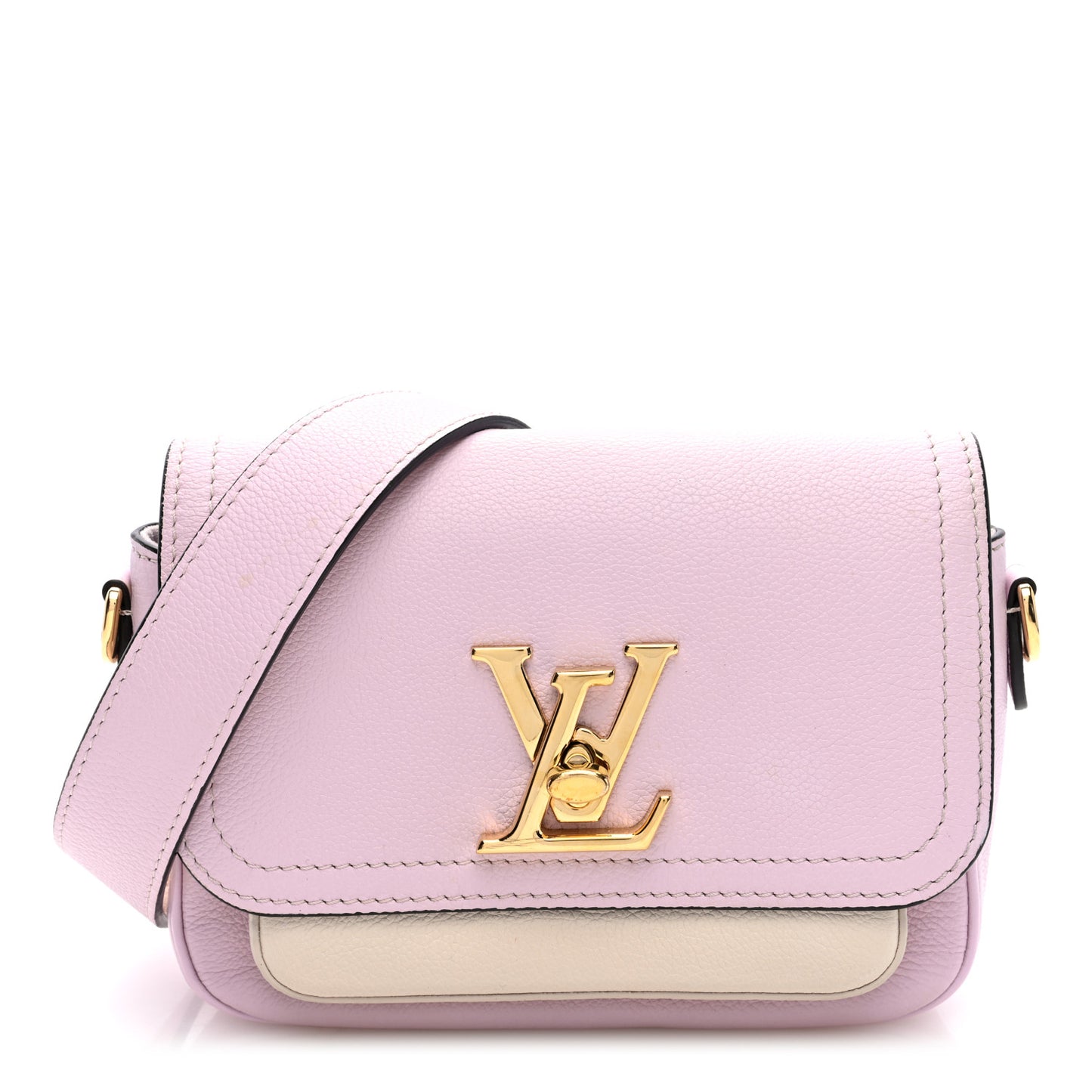 Grained Calfskin Lockme Tender Rose Water