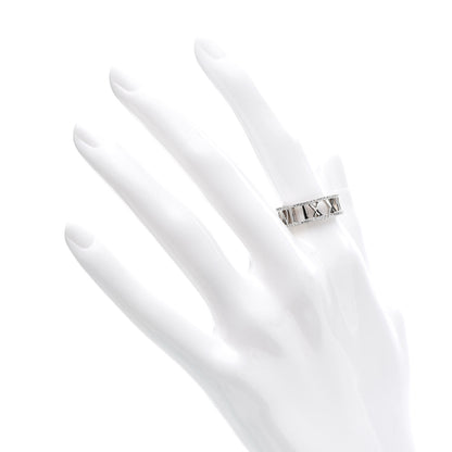 Tiffany 18K White Gold Diamond Atlas Open Pave Ring 52 6 2 of 5