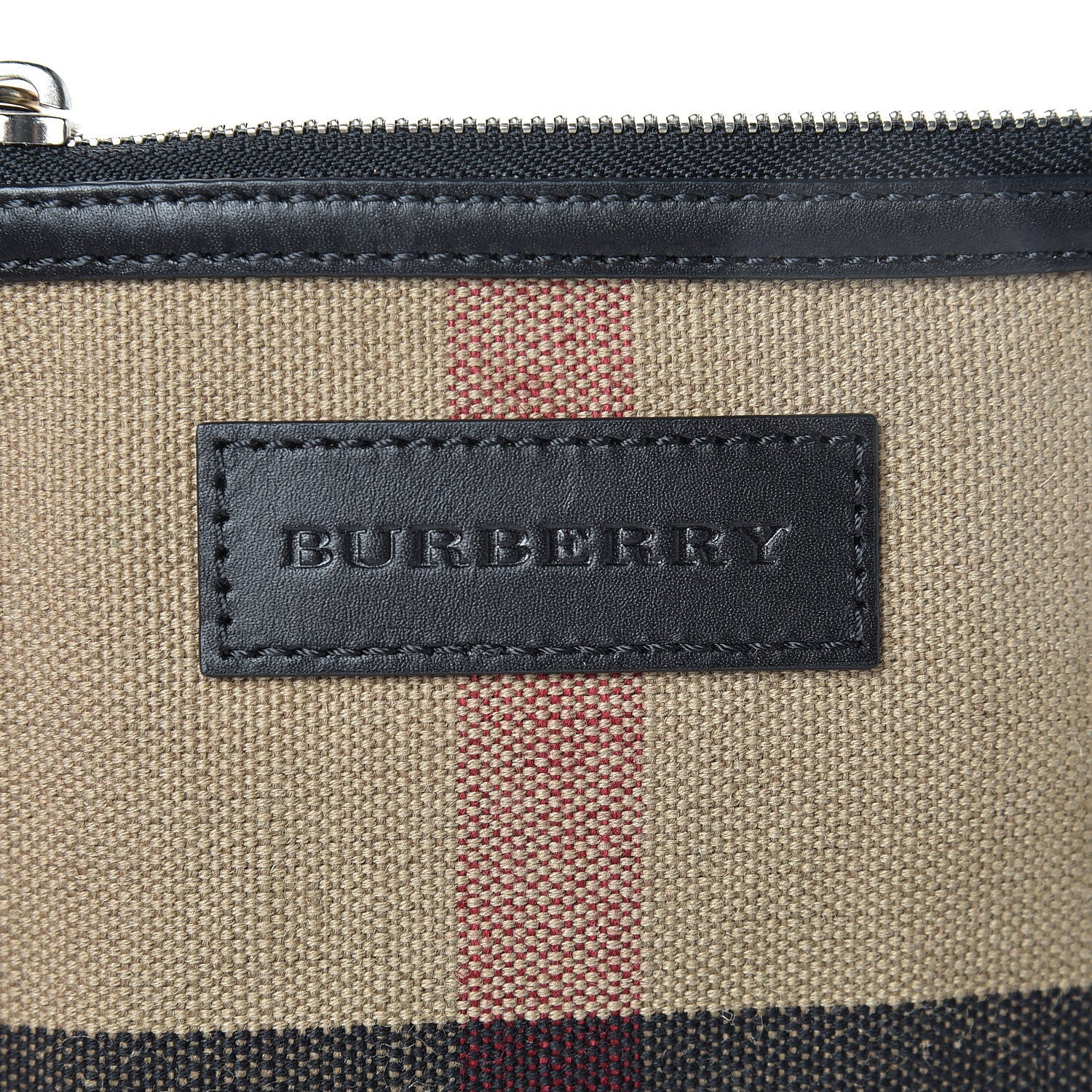 Burberry Canvas Mega Check Mini Ashby Tassel Crossbody Black 7 of 11