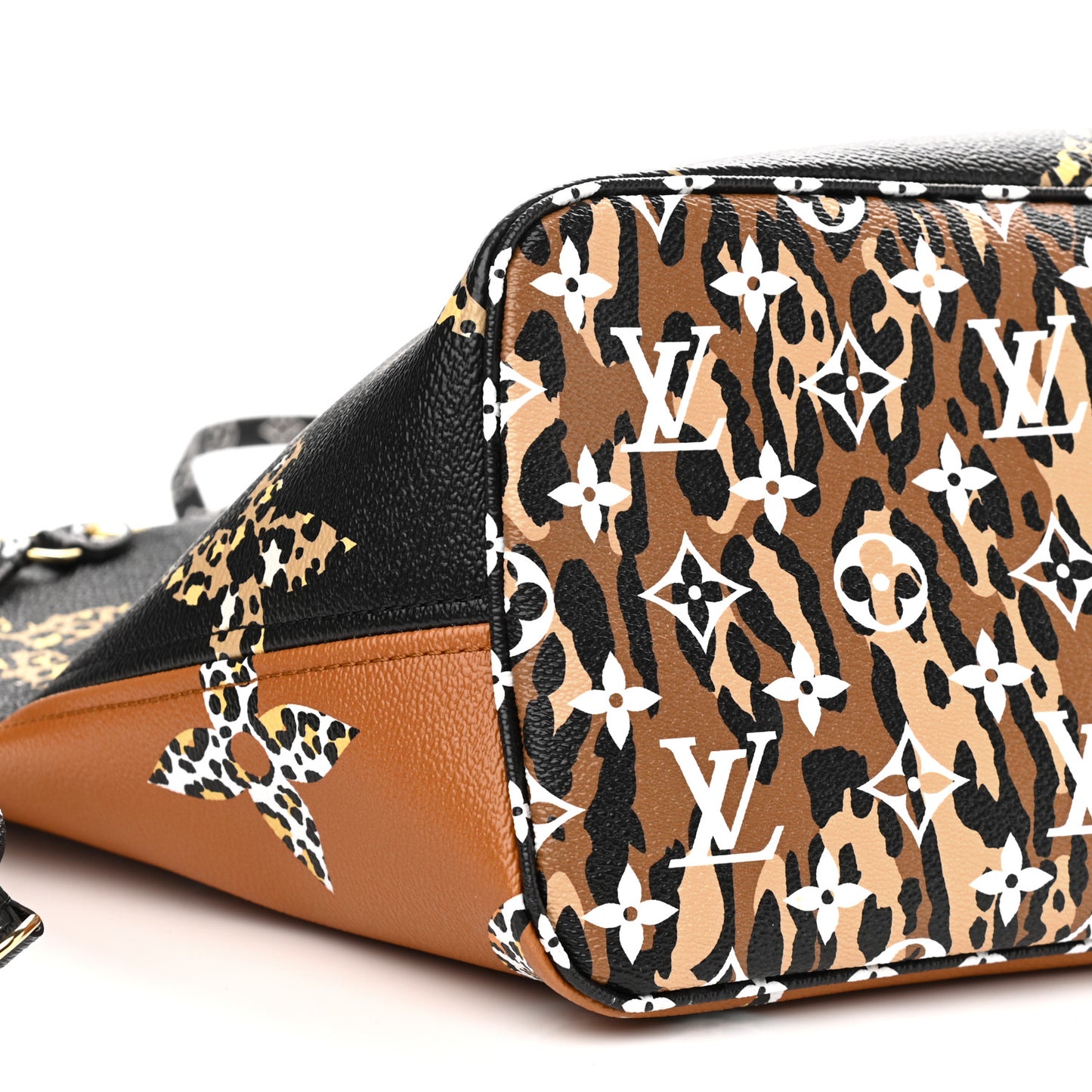 Monogram Giant Jungle Neverfull MM Black