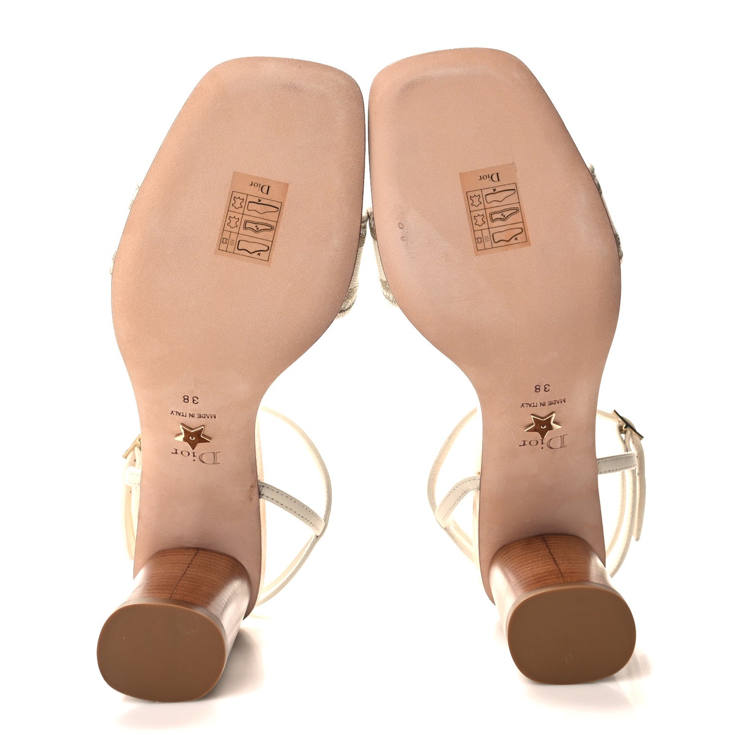 Canvas Lurex Embroidered Dway 80mm Sandals 38 White Gold