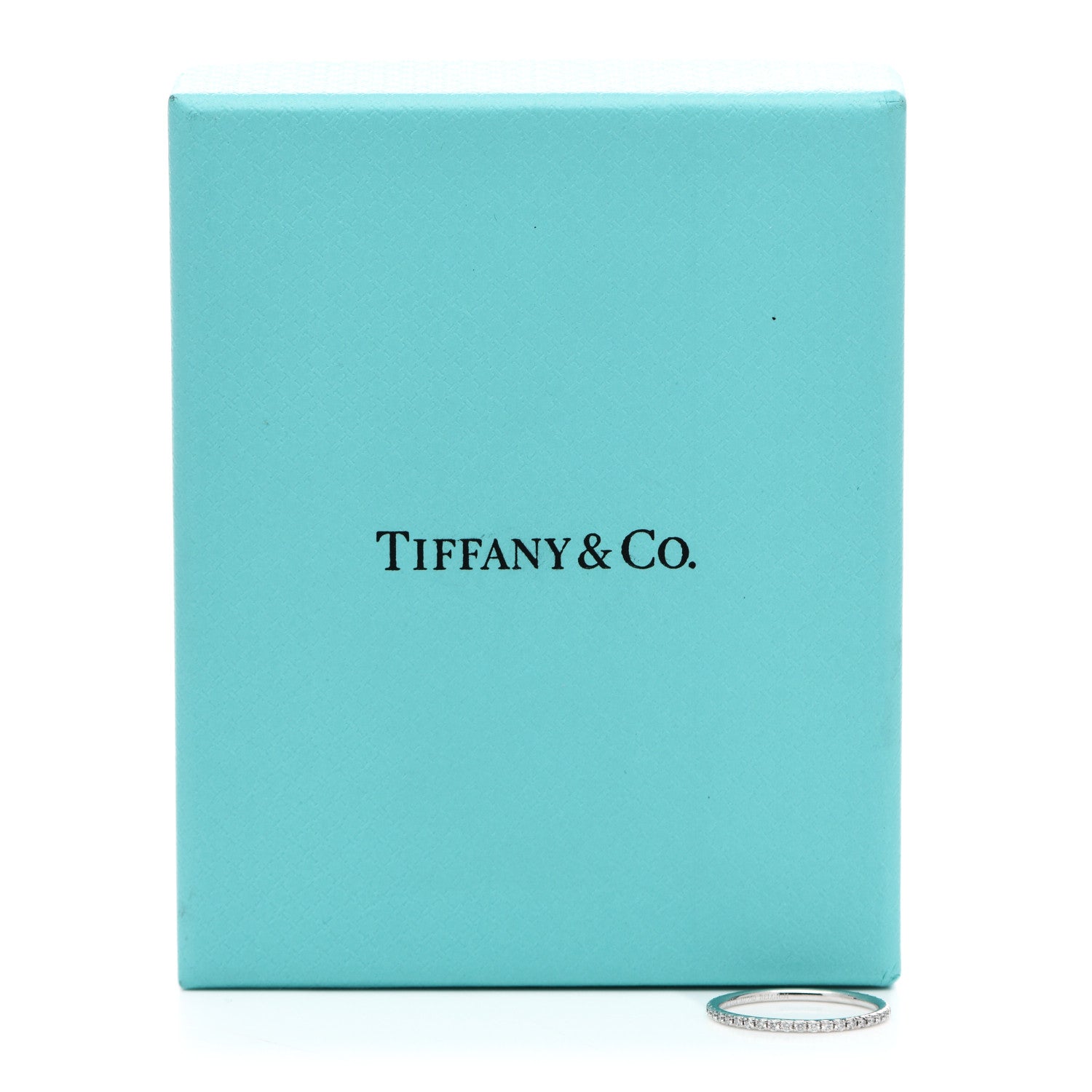 Tiffany 18K White Gold Diamond Metro Ring 52 6 6 of 6
