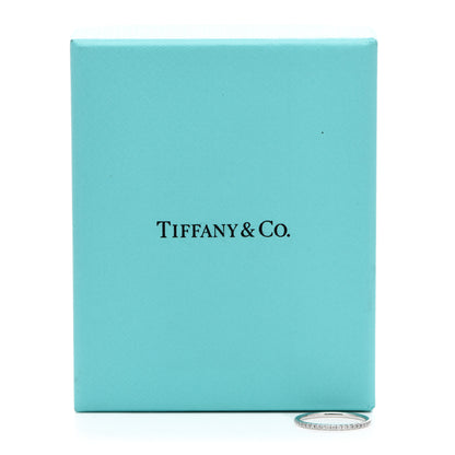 Tiffany 18K White Gold Diamond Metro Ring 52 6 6 of 6