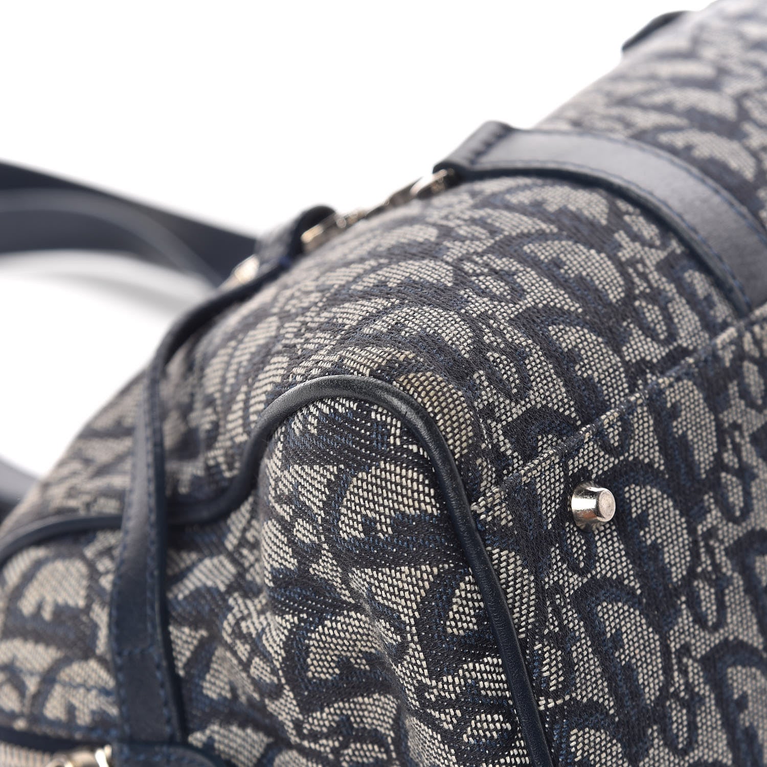 Christian Dior Denim Monogram Charms Shoulder Bag Blue 5 of 13