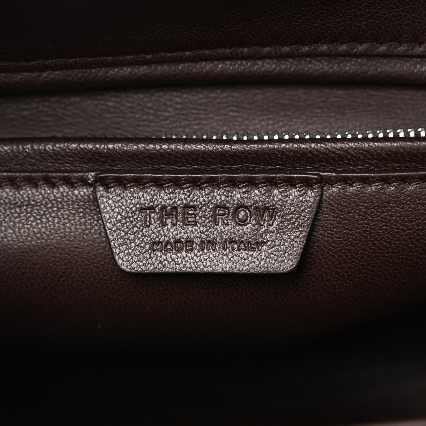 Grained Calfskin EW India Deep Brown
