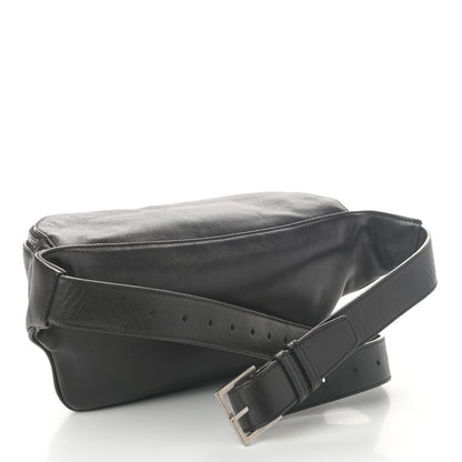 Saint Laurent Calfskin Monogram Belt Bag Black 3 of 9