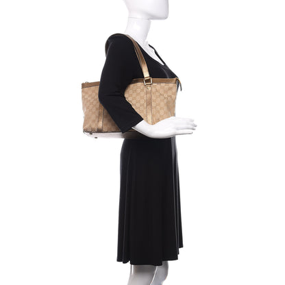 Gucci Monogram Medium Abbey Tote Gold 2 of 10