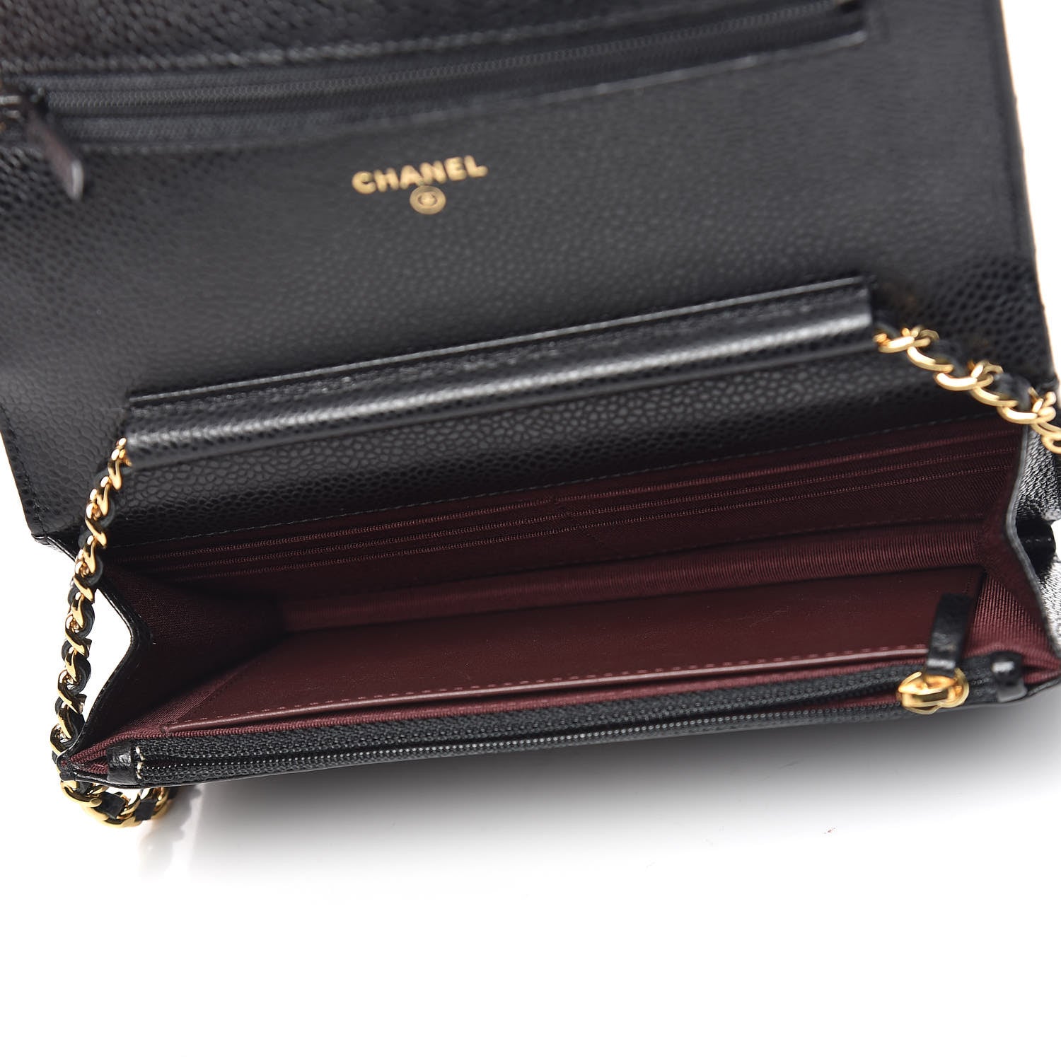 Chanel Caviar Quilted Wallet On Chain WOC Black 7 of 10