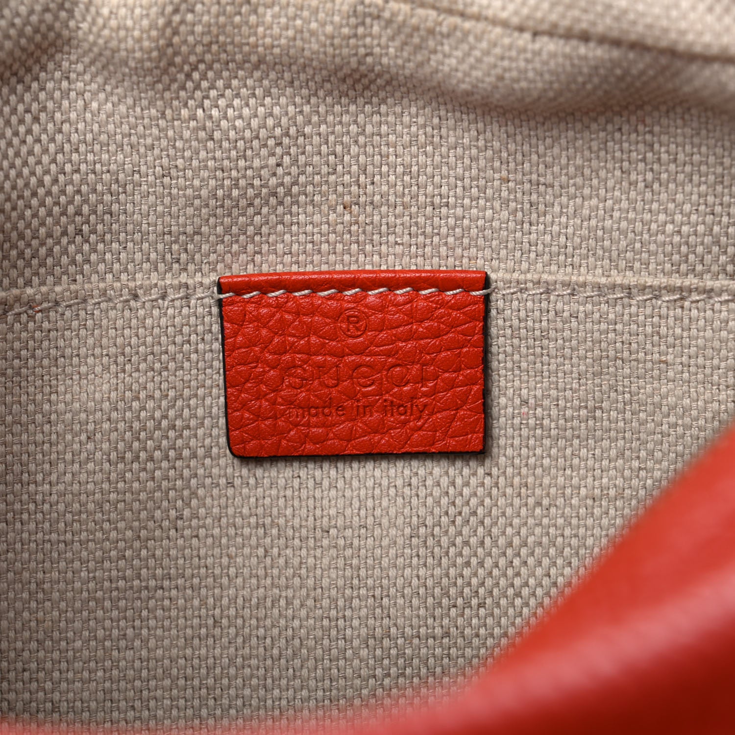 Gucci Pebbled Calfskin Small Soho Disco Bag Sun Orange 6 of 14