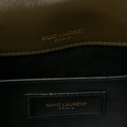 Saint Laurent Lambskin Matelasse Monogram Baby Niki Chain Satchel Seawood 6 of 8