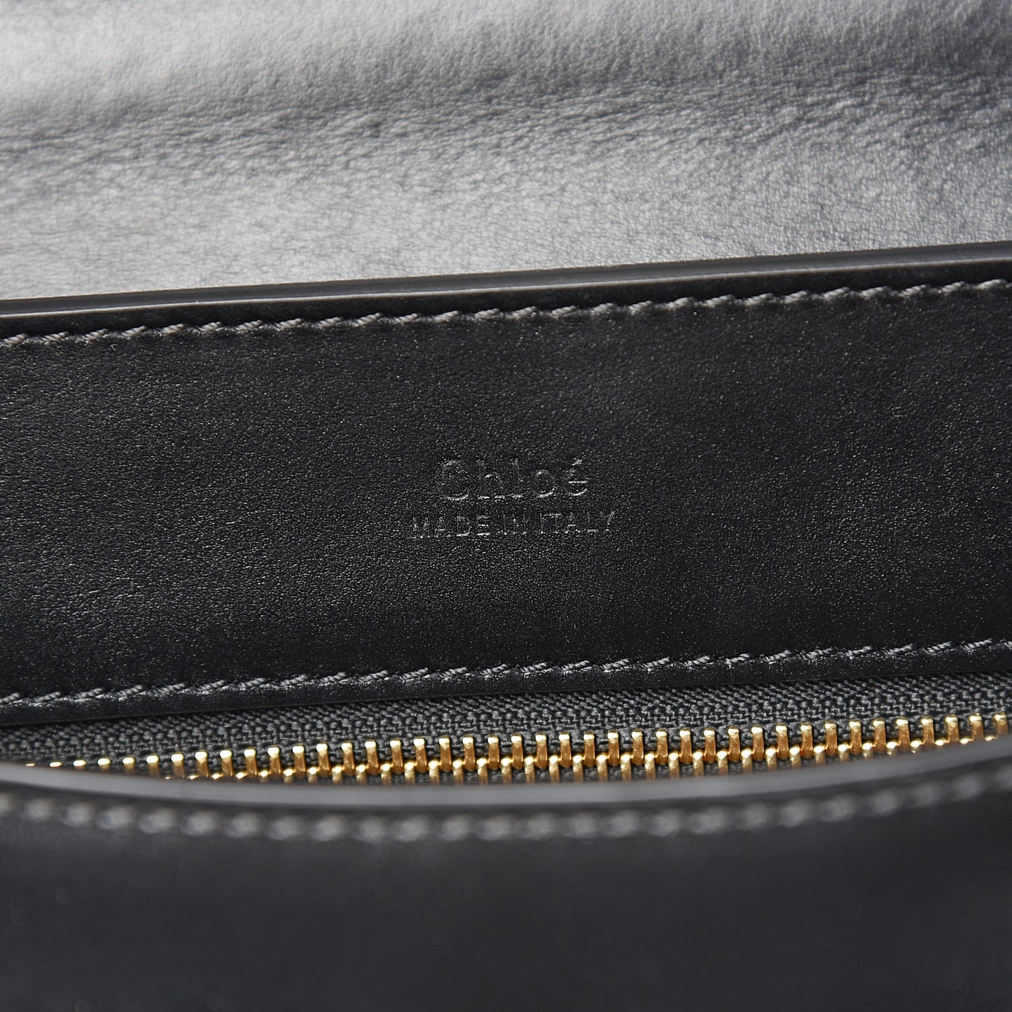 Calfskin Medium C Shoulder Bag Black
