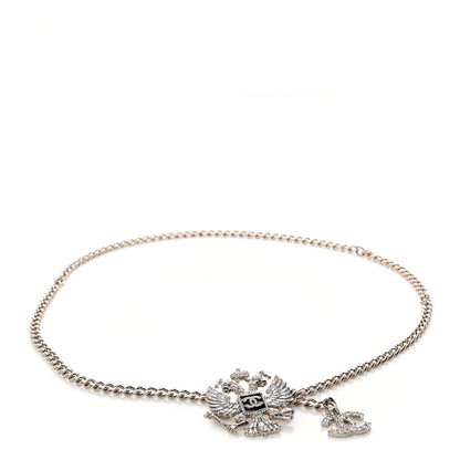 Chanel Crystal Paris Moscow Eagle Chain Belt Silver 1 of 6