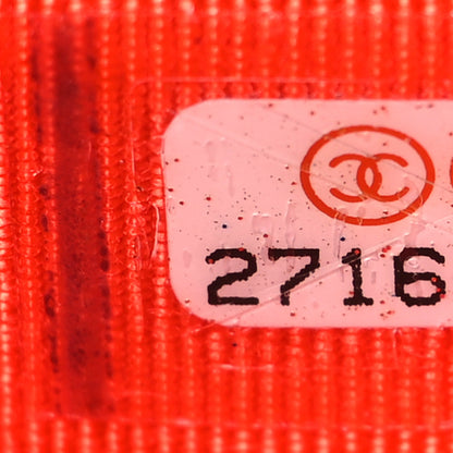 Chanel Caviar Quilted Flap Card Holder Wallet Red 8 of 10