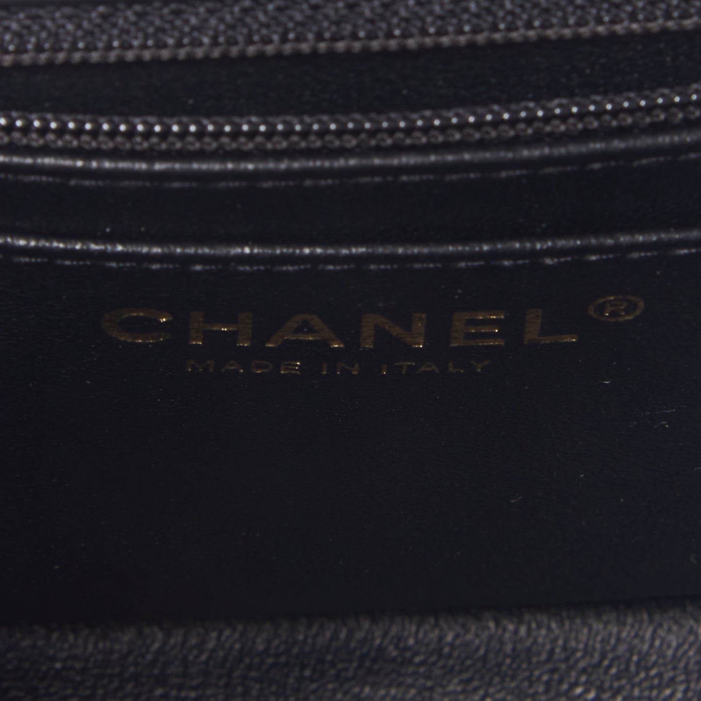 Lambskin Quilted Mini Square Flap Black