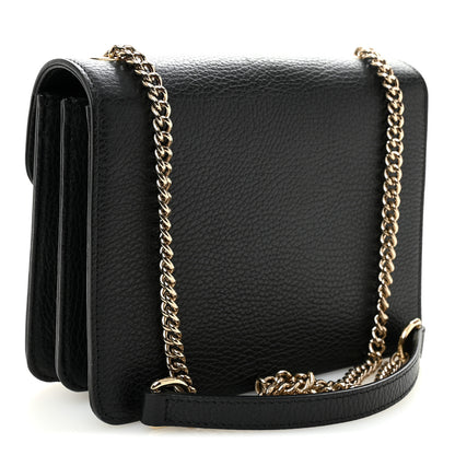 Gucci Dollar Calfskin Small Interlocking G Shoulder Bag Black 3 of 10