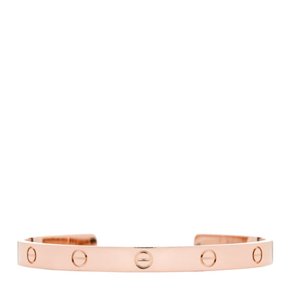 Cartier 18K Pink Gold LOVE Cuff Bracelet 20 1 of 4