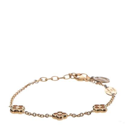Louis Vuitton Brass Flower Full Bracelet Gold 1 of 6