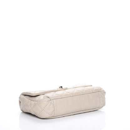 Chanel Calfskin Quilted Retro Chain Flap Beige 4 of 9