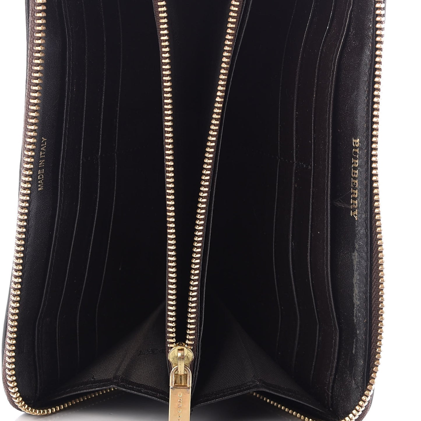 Haymarket Check Large Ziggy Zip Around Wallet Chocolate