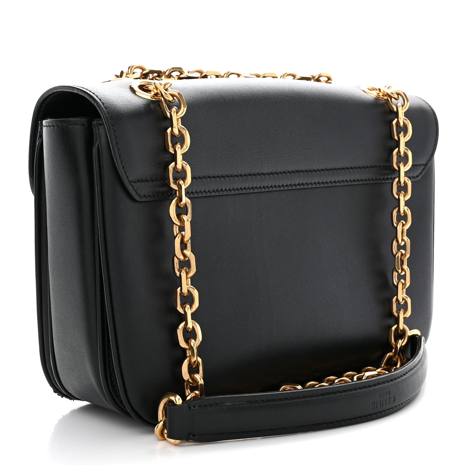 Celine Shiny Calfskin Medium C Bag Black 3 of 12