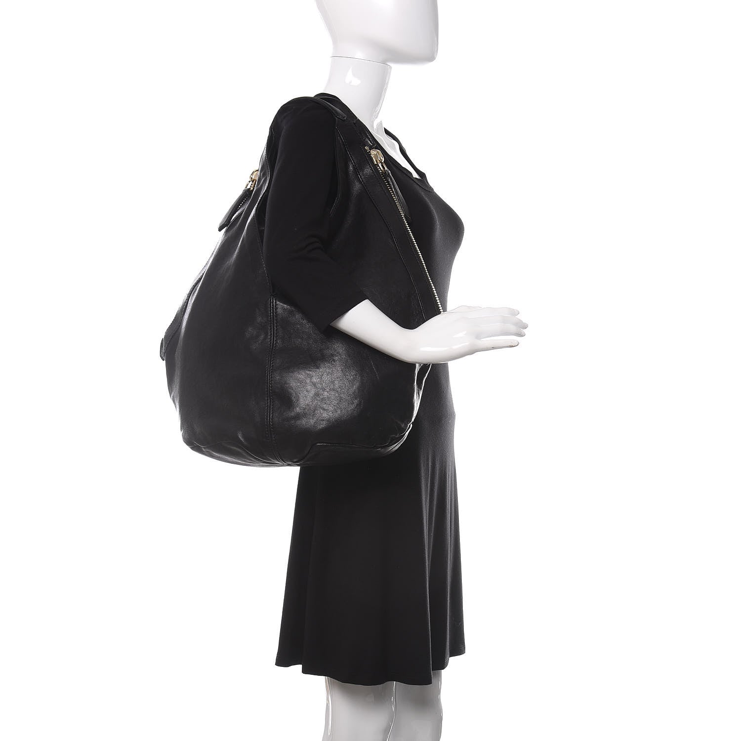 Givenchy Lambskin Medium Tinhan Hobo Black 2 of 10