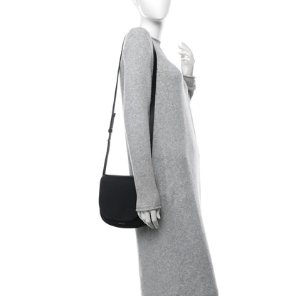 Mansur Gavriel Calfskin Flap Crossbody Bag Black 2 of 9