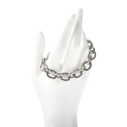 David Yurman Sterling Silver 12mm Large Oval Link Bracelet 2 of 4