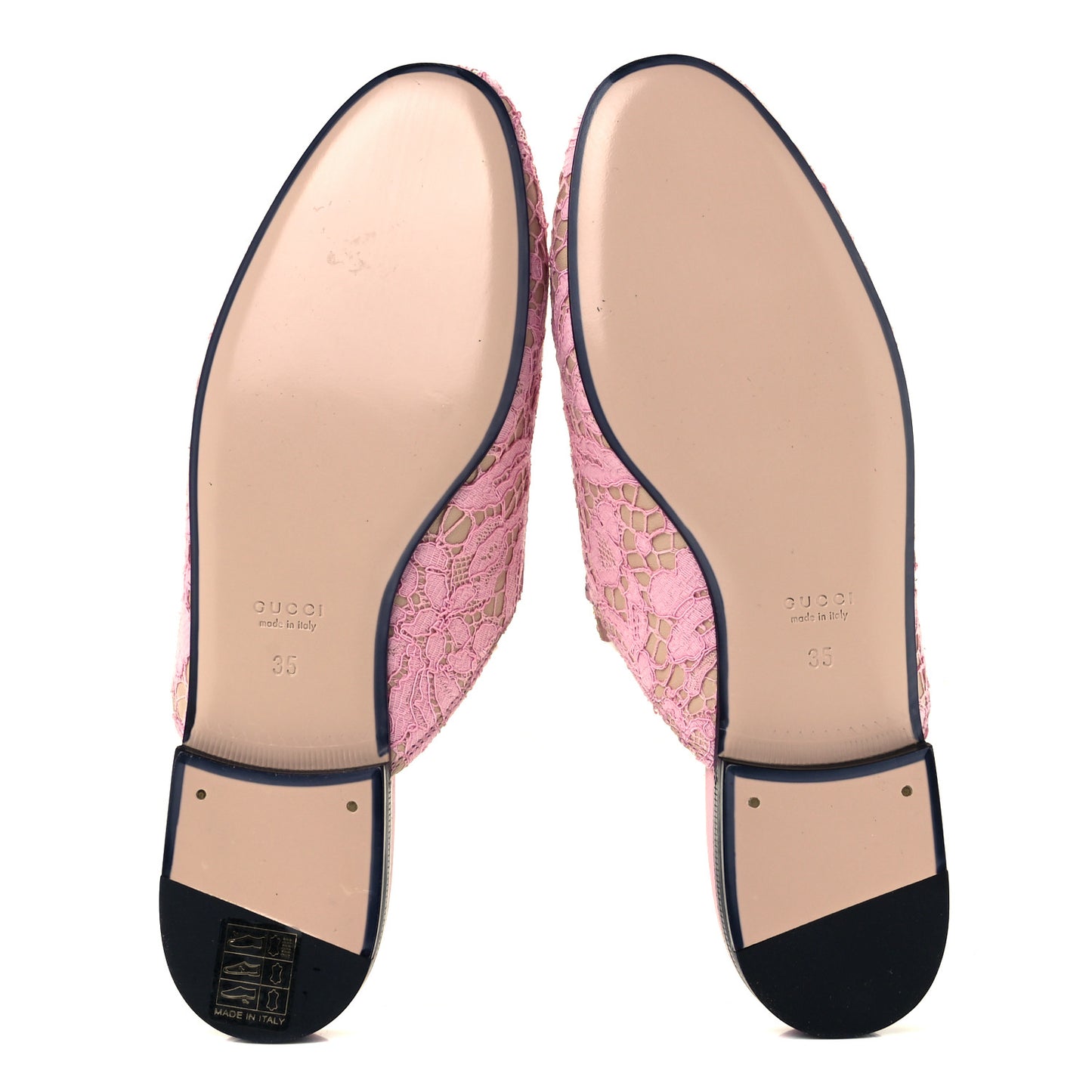Lace Malaga Kid Womens Princetown Slippers 35 Sugar Pink Skin Rose