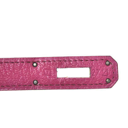 Hermes Chevre De Coromandel Kelly Sellier 32 Fuchsia 8 of 12