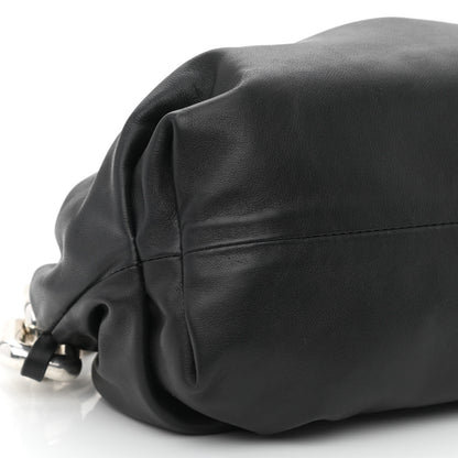 Bottega Veneta Calfskin The Pouch Chain Black 9 of 10