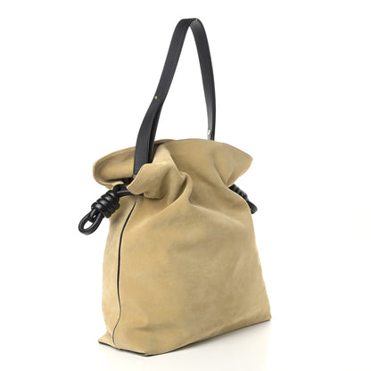 Loewe Suede Flamenco Knot Bag Gold Brown 3 of 9