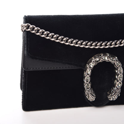 Gucci Velvet Super Mini Dionysus Shoulder Bag Black 14 of 17