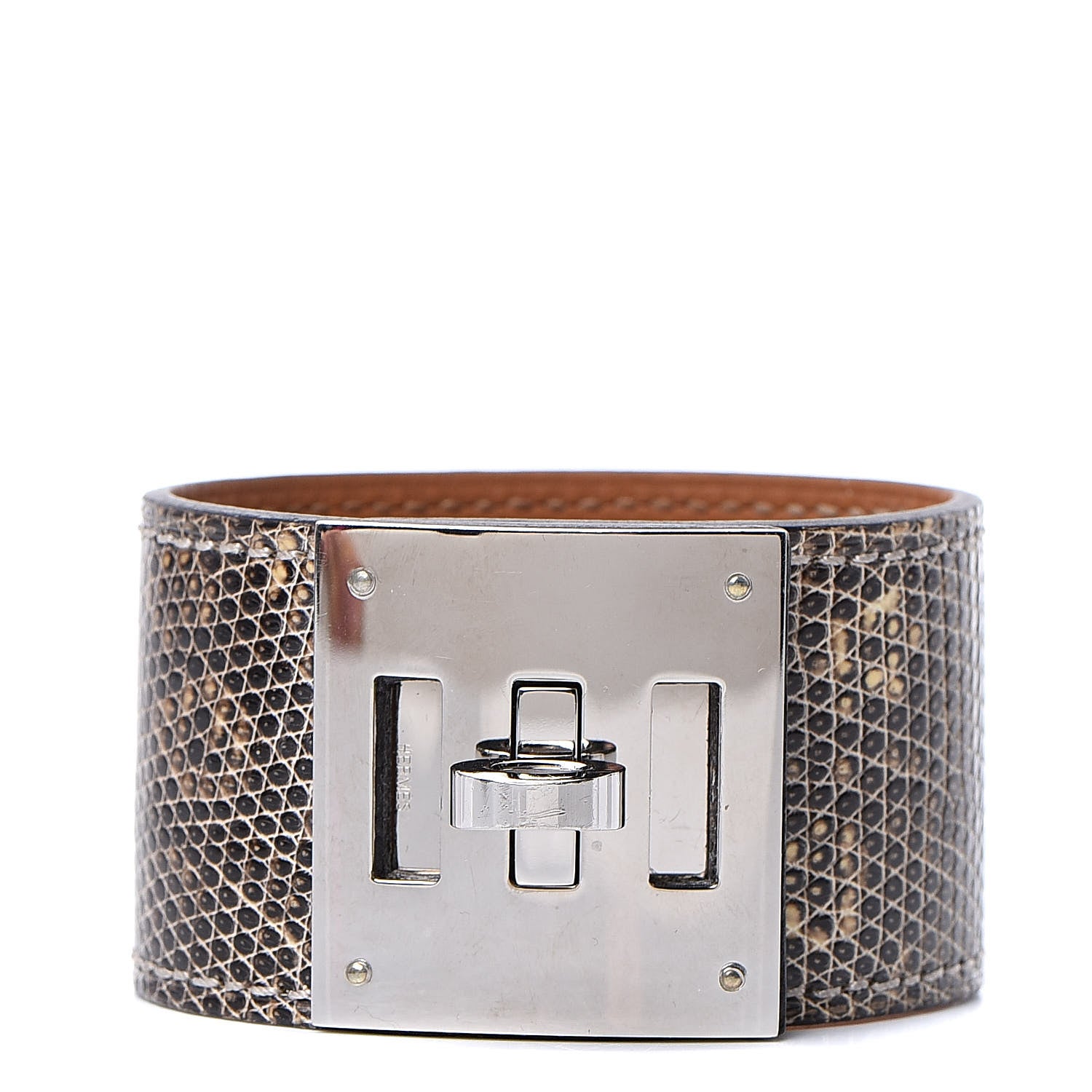 Hermes Lizard Kelly Dog Cuff Ombre 1 of 5